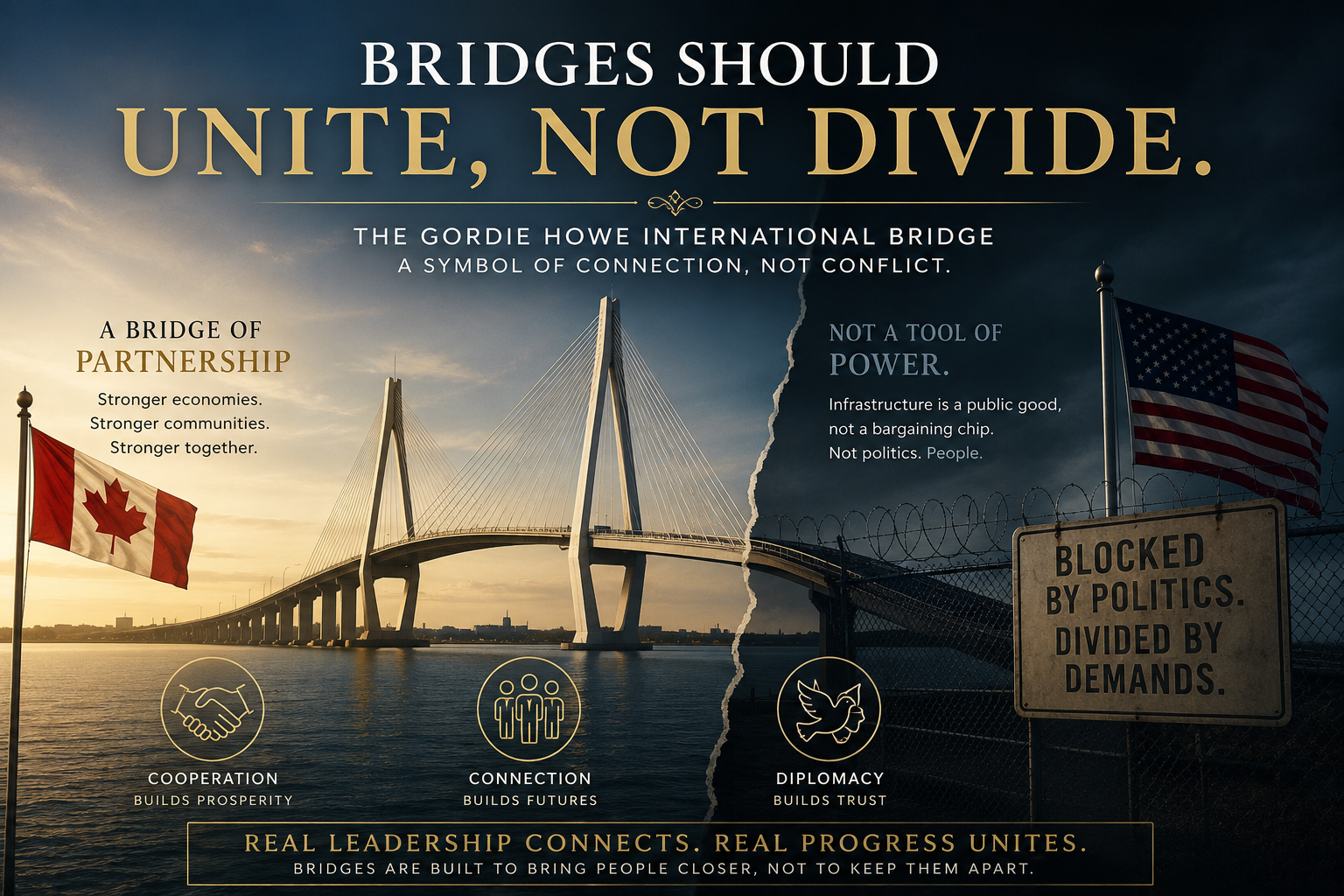 Trump threatens to block opening of Gordie Howe International Bridge